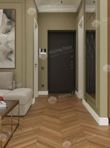 Ламинат Alpine Floor Искусство шеврона (CHEVRON ART) Дуб Этна LF109-08